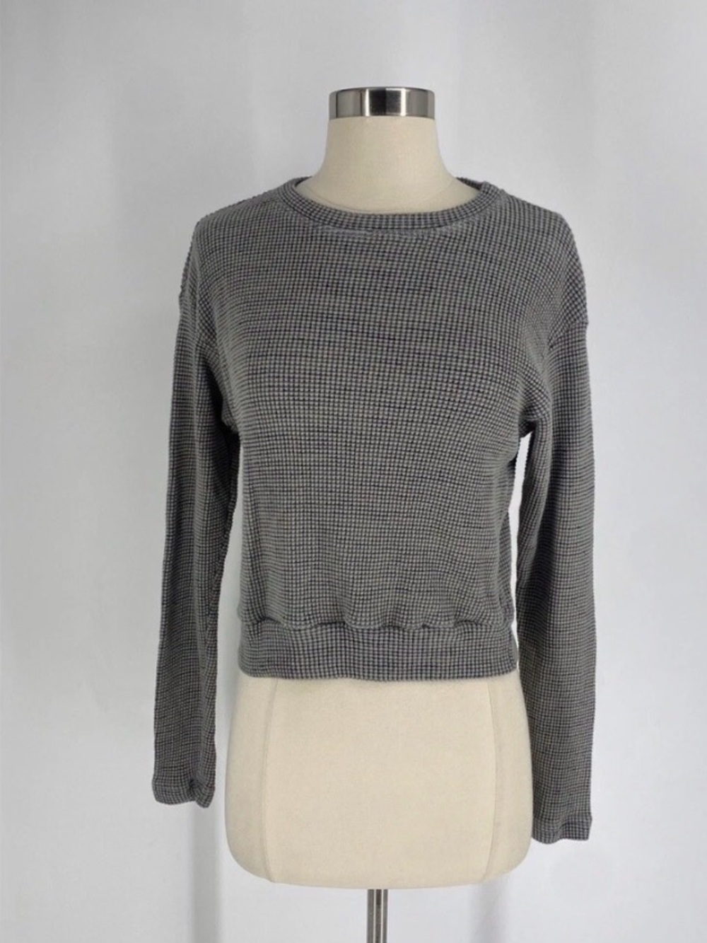 Hard Tail Forever Rayon Cotton Waffle-Knit Long Sleeve Top